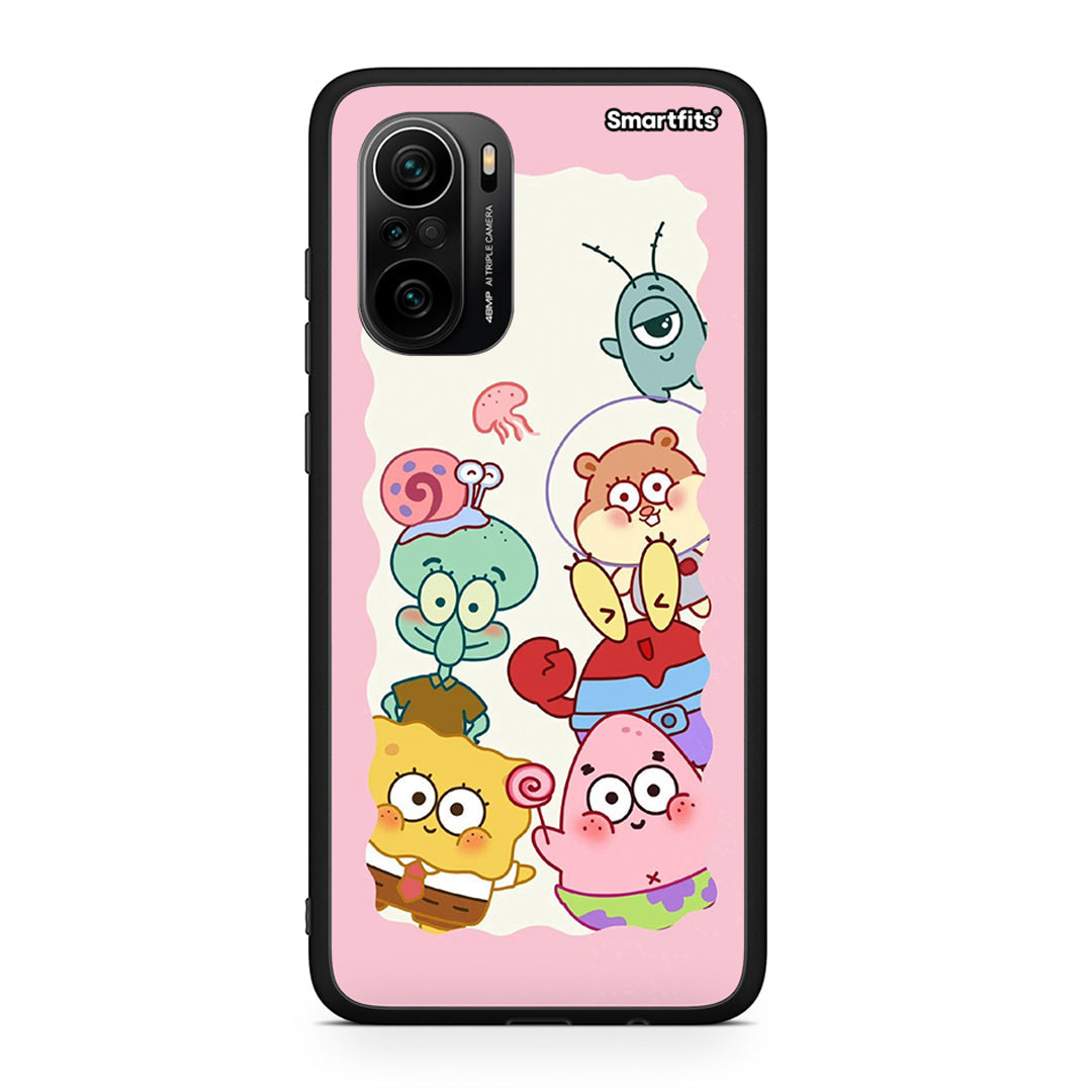 Xiaomi Mi 11i Cute Companion θήκη από τη Smartfits με σχέδιο στο πίσω μέρος και μαύρο περίβλημα | Smartphone case with colorful back and black bezels by Smartfits