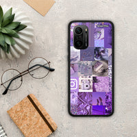 Thumbnail for Purple Aesthetic Collage - Xiaomi Poco F3 θήκη