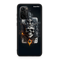 Thumbnail for Xiaomi Mi 11i Skull King Ace θήκη από τη Smartfits με σχέδιο στο πίσω μέρος και μαύρο περίβλημα | Smartphone case with colorful back and black bezels by Smartfits