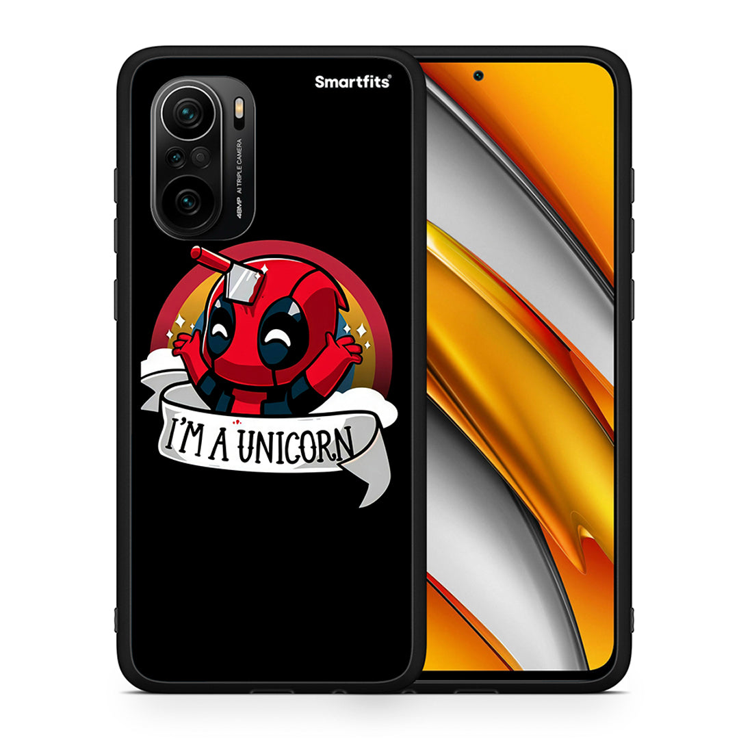 Θήκη Xiaomi Mi 11i Unicorn Deadpool από τη Smartfits με σχέδιο στο πίσω μέρος και μαύρο περίβλημα | Xiaomi Mi 11i Unicorn Deadpool case with colorful back and black bezels