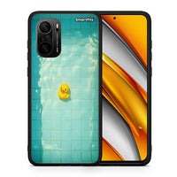 Thumbnail for Θήκη Xiaomi Poco F3 Yellow Duck από τη Smartfits με σχέδιο στο πίσω μέρος και μαύρο περίβλημα | Xiaomi Poco F3 Yellow Duck case with colorful back and black bezels