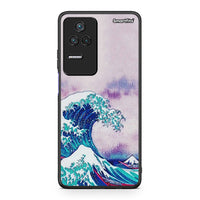 Thumbnail for Xiaomi Poco F4 / Redmi K40S Blue Waves θήκη από τη Smartfits με σχέδιο στο πίσω μέρος και μαύρο περίβλημα | Smartphone case with colorful back and black bezels by Smartfits