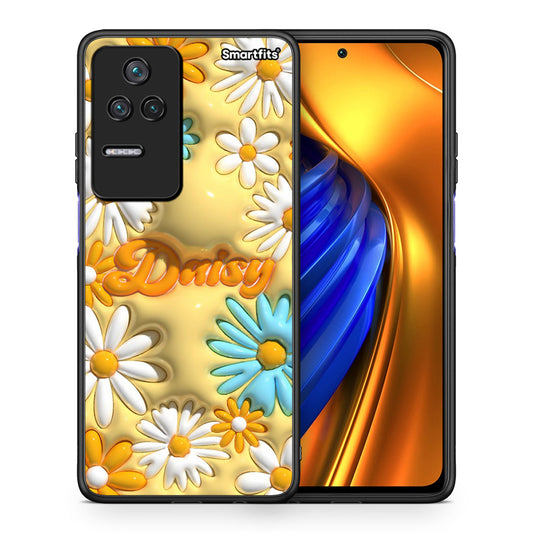 Θήκη Xiaomi Poco F4 / Redmi K40S Bubble Daisies από τη Smartfits με σχέδιο στο πίσω μέρος και μαύρο περίβλημα | Xiaomi Poco F4 / Redmi K40S Bubble Daisies case with colorful back and black bezels