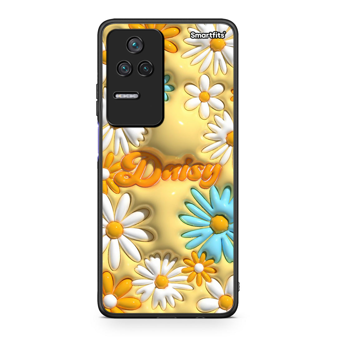 Xiaomi Poco F4 / Redmi K40S Bubble Daisies θήκη από τη Smartfits με σχέδιο στο πίσω μέρος και μαύρο περίβλημα | Smartphone case with colorful back and black bezels by Smartfits