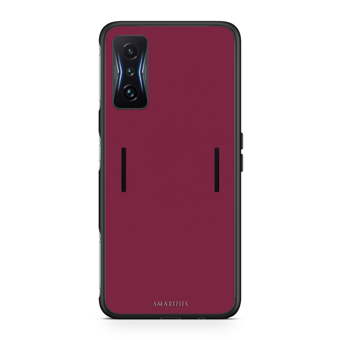Θήκη Xiaomi Poco F4 GT Burgundy από τη Smartfits με σχέδιο στο πίσω μέρος και μαύρο περίβλημα | Xiaomi Poco F4 GT Burgundy case with colorful back and black bezels