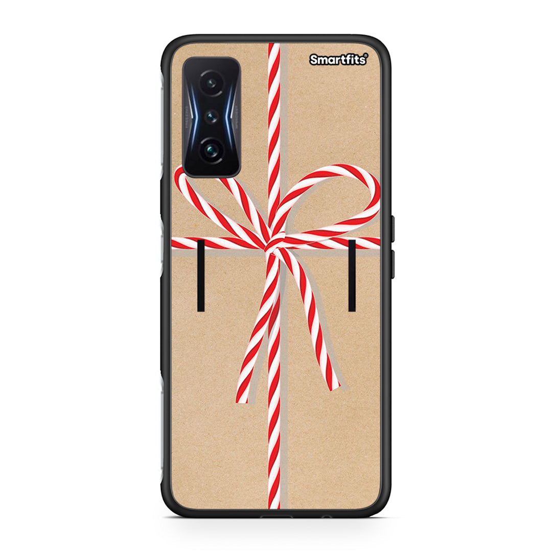 Xiaomi Poco F4 GT Christmas Gift θήκη από τη Smartfits με σχέδιο στο πίσω μέρος και μαύρο περίβλημα | Smartphone case with colorful back and black bezels by Smartfits
