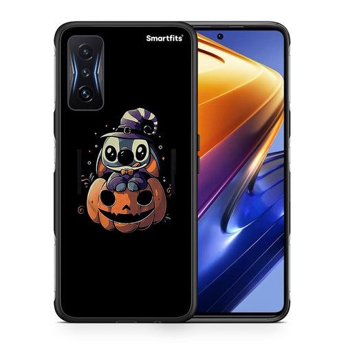 Θήκη Xiaomi Poco F4 GT Halloween Stitch από τη Smartfits με σχέδιο στο πίσω μέρος και μαύρο περίβλημα | Xiaomi Poco F4 GT Halloween Stitch case with colorful back and black bezels