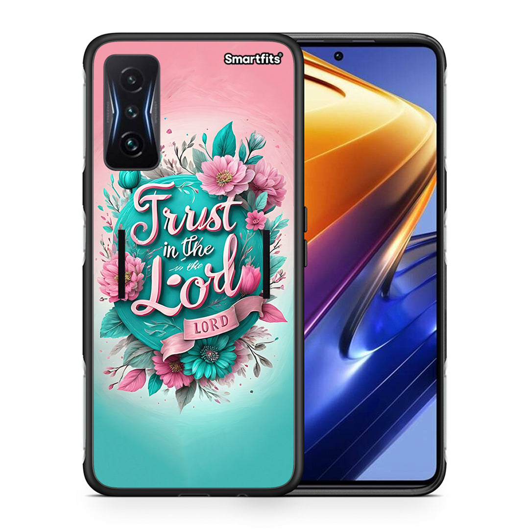 Θήκη Xiaomi Poco F4 GT Lord Trust από τη Smartfits με σχέδιο στο πίσω μέρος και μαύρο περίβλημα | Xiaomi Poco F4 GT Lord Trust case with colorful back and black bezels
