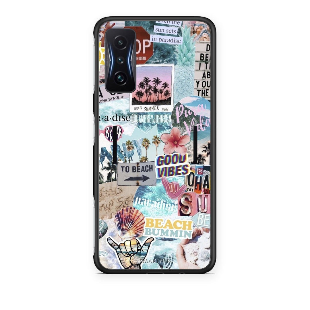 Θήκη Xiaomi Poco F4 GT Summer Vibes από τη Smartfits με σχέδιο στο πίσω μέρος και μαύρο περίβλημα | Xiaomi Poco F4 GT Summer Vibes case with colorful back and black bezels