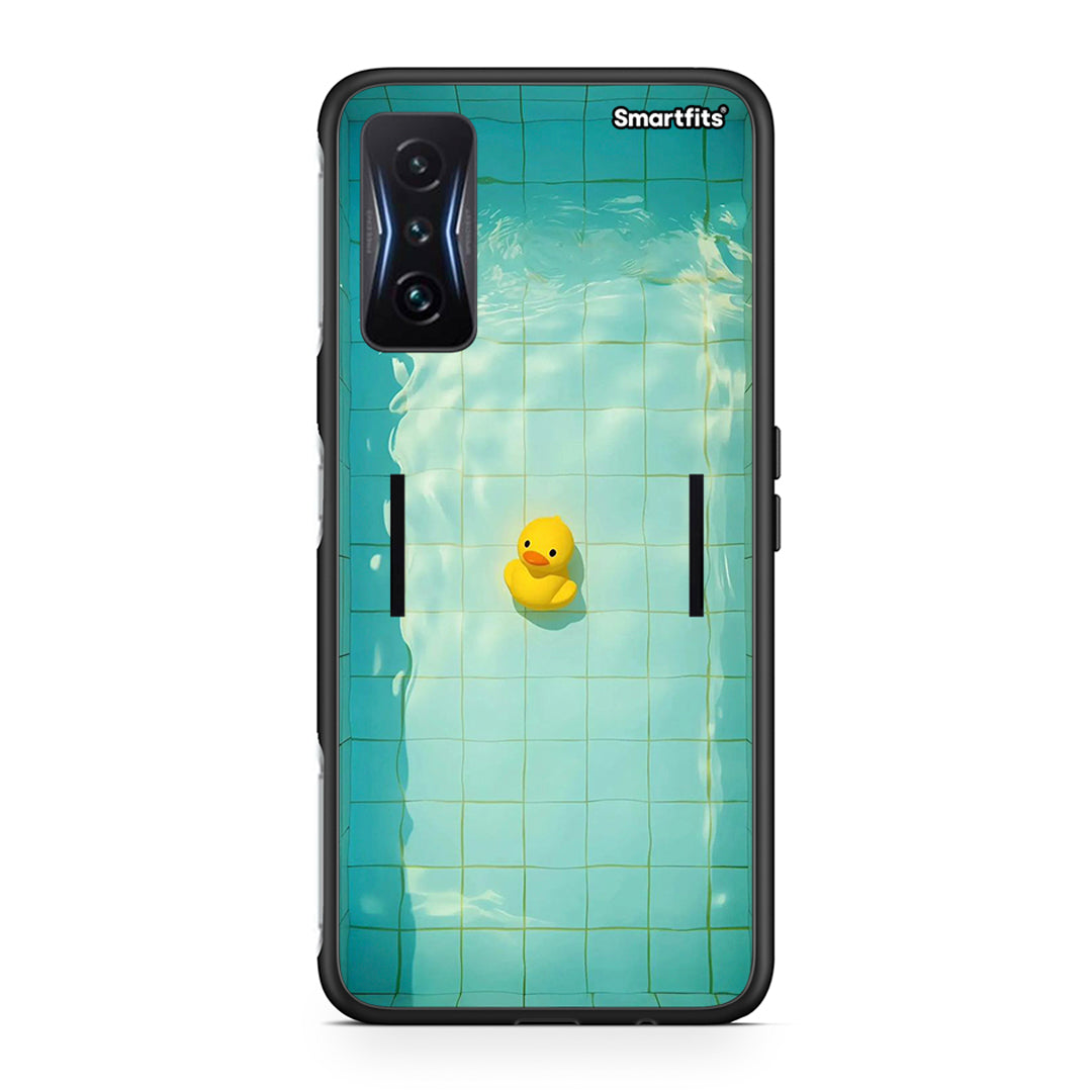 Xiaomi Poco F4 GT Yellow Duck θήκη από τη Smartfits με σχέδιο στο πίσω μέρος και μαύρο περίβλημα | Smartphone case with colorful back and black bezels by Smartfits