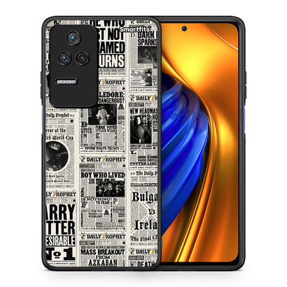 Θήκη Xiaomi Poco F4 / Redmi K40S Harry Paper από τη Smartfits με σχέδιο στο πίσω μέρος και μαύρο περίβλημα | Xiaomi Poco F4 / Redmi K40S Harry Paper case with colorful back and black bezels