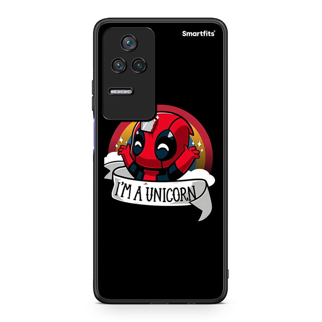 Xiaomi Poco F4 / Redmi K40S Unicorn Deadpool θήκη από τη Smartfits με σχέδιο στο πίσω μέρος και μαύρο περίβλημα | Smartphone case with colorful back and black bezels by Smartfits