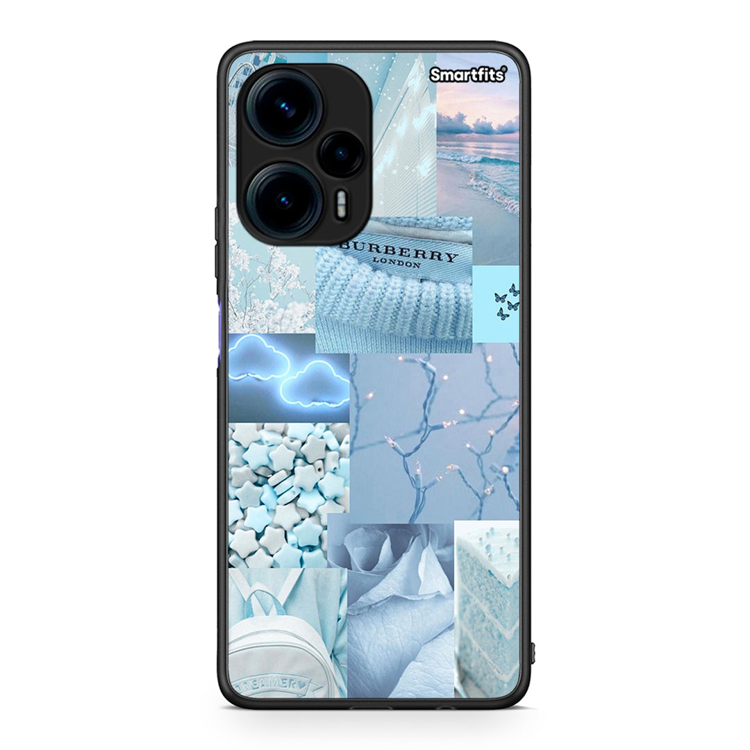 Θήκη Xiaomi Poco F5 5G Ciel Aesthetic Collage από τη Smartfits με σχέδιο στο πίσω μέρος και μαύρο περίβλημα | Xiaomi Poco F5 5G Ciel Aesthetic Collage Case with Colorful Back and Black Bezels