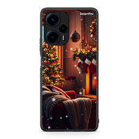 Thumbnail for Θήκη Xiaomi Poco F5 5G Home For Christmas από τη Smartfits με σχέδιο στο πίσω μέρος και μαύρο περίβλημα | Xiaomi Poco F5 5G Home For Christmas Case with Colorful Back and Black Bezels