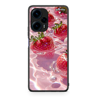 Thumbnail for Θήκη Xiaomi Poco F5 5G Juicy Strawberries από τη Smartfits με σχέδιο στο πίσω μέρος και μαύρο περίβλημα | Xiaomi Poco F5 5G Juicy Strawberries Case with Colorful Back and Black Bezels