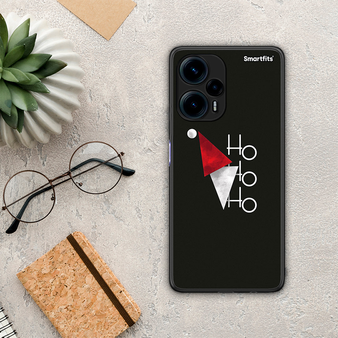 Θήκη Xiaomi Poco F5 5G Minimal Christmas από τη Smartfits με σχέδιο στο πίσω μέρος και μαύρο περίβλημα | Xiaomi Poco F5 5G Minimal Christmas Case with Colorful Back and Black Bezels