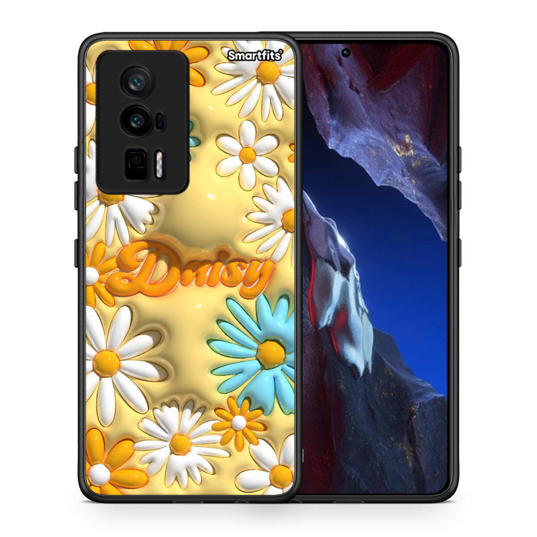 Θήκη Xiaomi Poco F5 Pro / Redmi K60 Pro Bubble Daisies από τη Smartfits με σχέδιο στο πίσω μέρος και μαύρο περίβλημα | Xiaomi Poco F5 Pro / Redmi K60 Pro Bubble Daisies Case with Colorful Back and Black Bezels