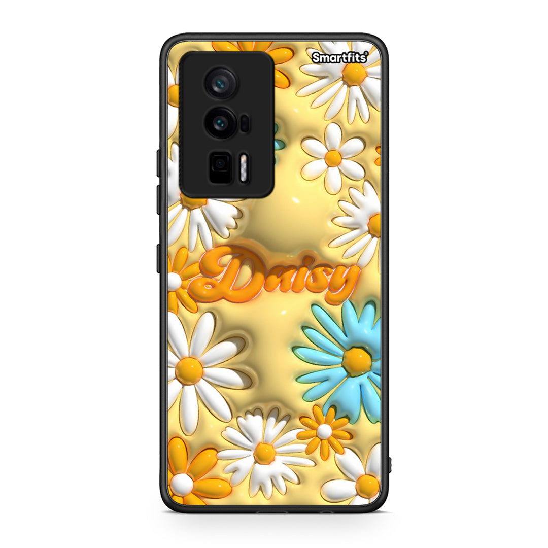 Θήκη Xiaomi Poco F5 Pro / Redmi K60 Pro Bubble Daisies από τη Smartfits με σχέδιο στο πίσω μέρος και μαύρο περίβλημα | Xiaomi Poco F5 Pro / Redmi K60 Pro Bubble Daisies Case with Colorful Back and Black Bezels