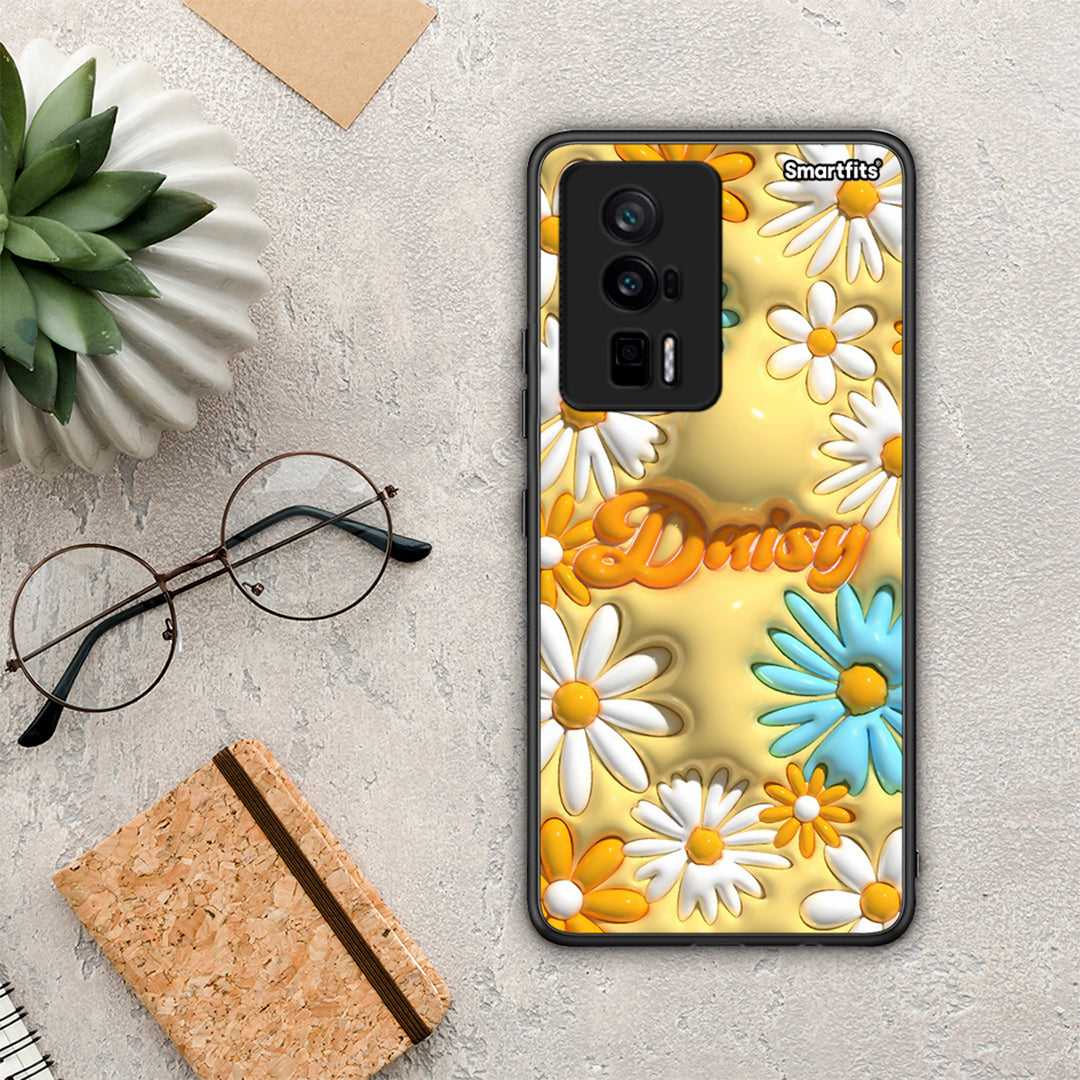 Θήκη Xiaomi Poco F5 Pro / Redmi K60 Pro Bubble Daisies από τη Smartfits με σχέδιο στο πίσω μέρος και μαύρο περίβλημα | Xiaomi Poco F5 Pro / Redmi K60 Pro Bubble Daisies Case with Colorful Back and Black Bezels