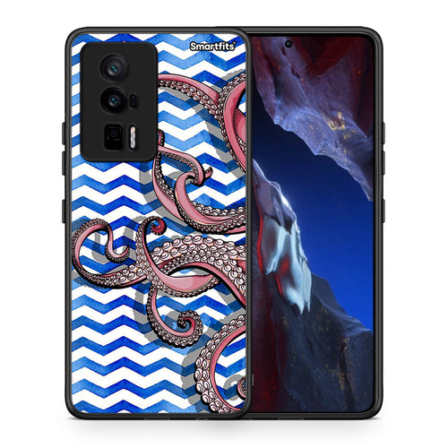 Θήκη Xiaomi Poco F5 Pro / Redmi K60 Pro Chevron Devilfish από τη Smartfits με σχέδιο στο πίσω μέρος και μαύρο περίβλημα | Xiaomi Poco F5 Pro / Redmi K60 Pro Chevron Devilfish Case with Colorful Back and Black Bezels