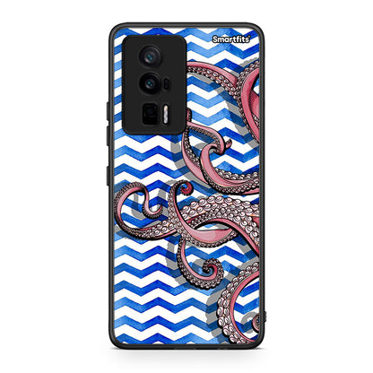 Θήκη Xiaomi Poco F5 Pro / Redmi K60 Pro Chevron Devilfish από τη Smartfits με σχέδιο στο πίσω μέρος και μαύρο περίβλημα | Xiaomi Poco F5 Pro / Redmi K60 Pro Chevron Devilfish Case with Colorful Back and Black Bezels