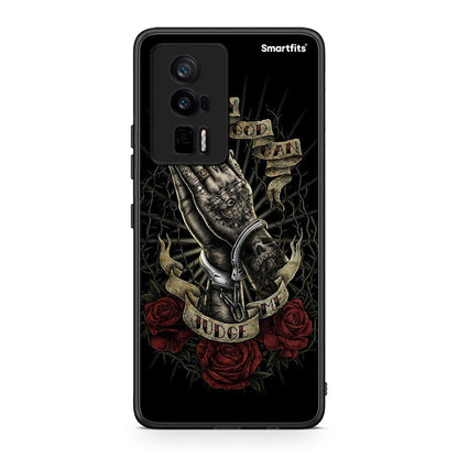 Θήκη Xiaomi Poco F5 Pro / Redmi K60 Pro Judge By God από τη Smartfits με σχέδιο στο πίσω μέρος και μαύρο περίβλημα | Xiaomi Poco F5 Pro / Redmi K60 Pro Judge By God Case with Colorful Back and Black Bezels