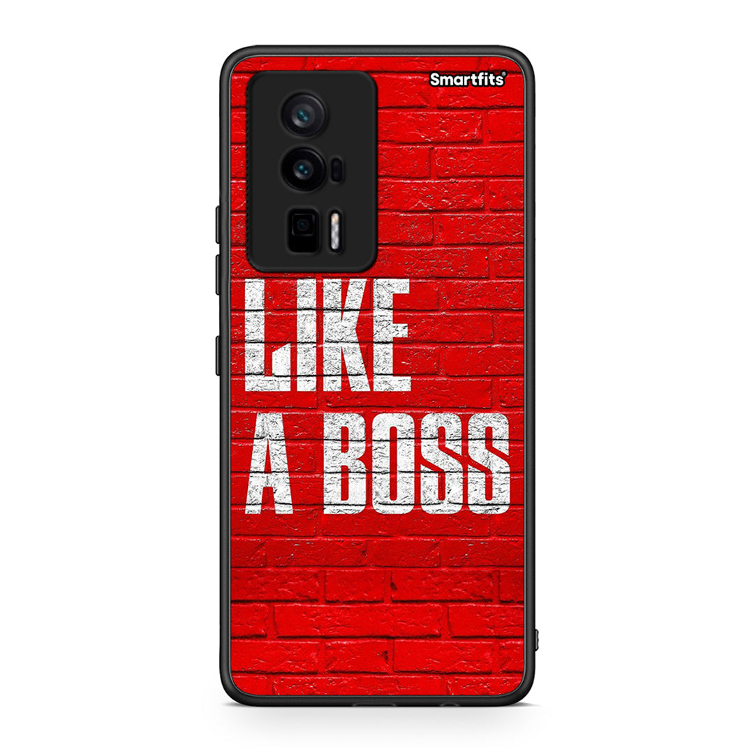 Θήκη Xiaomi Poco F5 Pro / Redmi K60 Pro Like A Boss από τη Smartfits με σχέδιο στο πίσω μέρος και μαύρο περίβλημα | Xiaomi Poco F5 Pro / Redmi K60 Pro Like A Boss Case with Colorful Back and Black Bezels