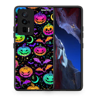 Thumbnail for Θήκη Xiaomi Poco F5 Pro / Redmi K60 Pro Neon Halloween από τη Smartfits με σχέδιο στο πίσω μέρος και μαύρο περίβλημα | Xiaomi Poco F5 Pro / Redmi K60 Pro Neon Halloween Case with Colorful Back and Black Bezels