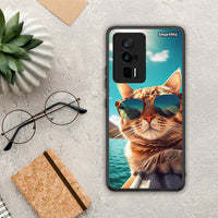 Thumbnail for Θήκη Xiaomi Poco F5 Pro / Redmi K60 Pro Summer Cat από τη Smartfits με σχέδιο στο πίσω μέρος και μαύρο περίβλημα | Xiaomi Poco F5 Pro / Redmi K60 Pro Summer Cat Case with Colorful Back and Black Bezels