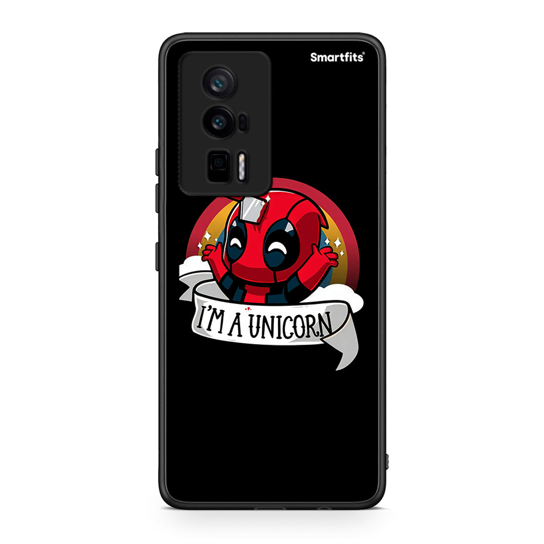 Θήκη Xiaomi Poco F5 Pro / Redmi K60 Pro Unicorn Deadpool από τη Smartfits με σχέδιο στο πίσω μέρος και μαύρο περίβλημα | Xiaomi Poco F5 Pro / Redmi K60 Pro Unicorn Deadpool Case with Colorful Back and Black Bezels