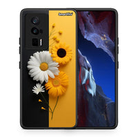 Thumbnail for Θήκη Xiaomi Poco F5 Pro / Redmi K60 Pro Yellow Daisies από τη Smartfits με σχέδιο στο πίσω μέρος και μαύρο περίβλημα | Xiaomi Poco F5 Pro / Redmi K60 Pro Yellow Daisies Case with Colorful Back and Black Bezels