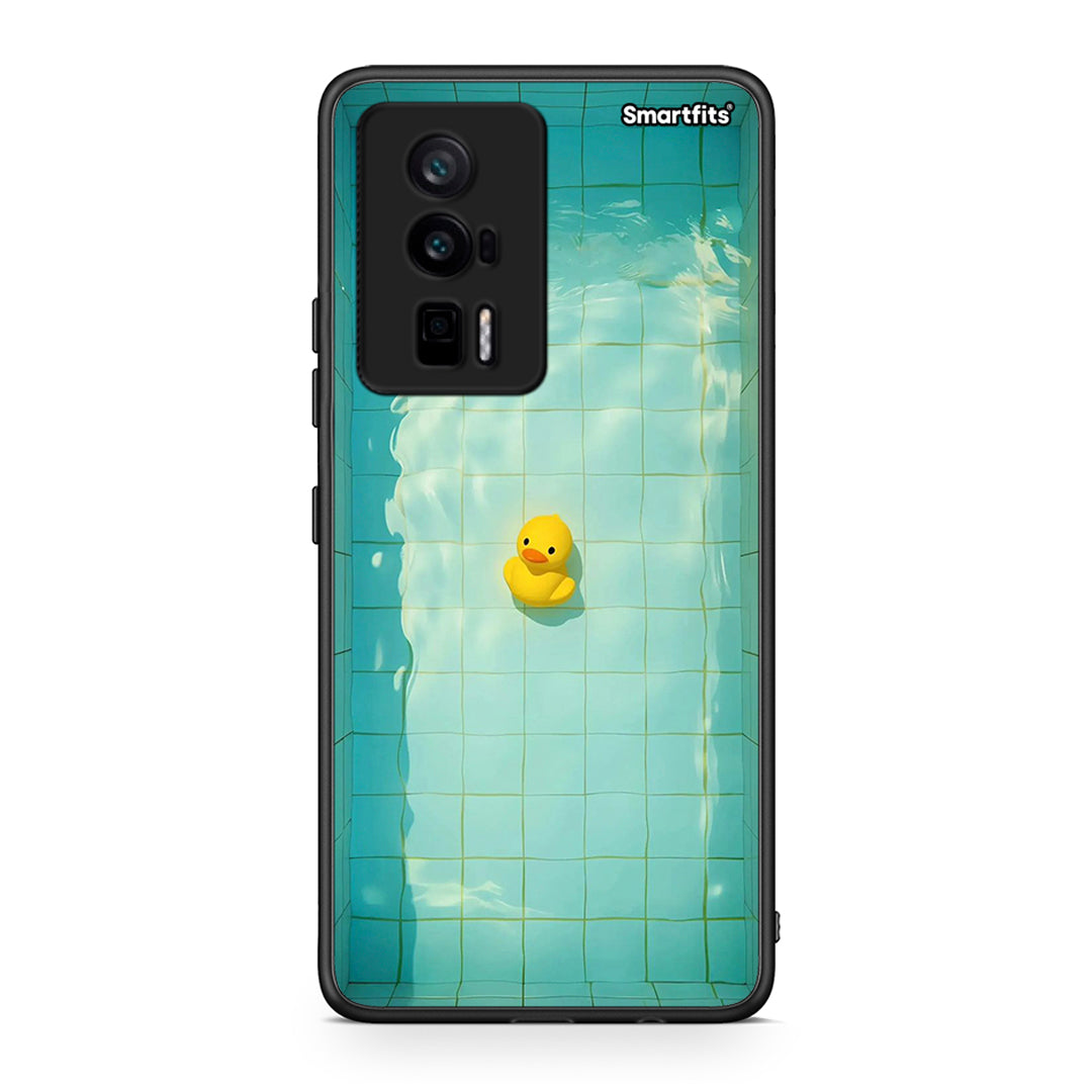 Θήκη Xiaomi Poco F5 Pro / Redmi K60 Pro Yellow Duck από τη Smartfits με σχέδιο στο πίσω μέρος και μαύρο περίβλημα | Xiaomi Poco F5 Pro / Redmi K60 Pro Yellow Duck Case with Colorful Back and Black Bezels