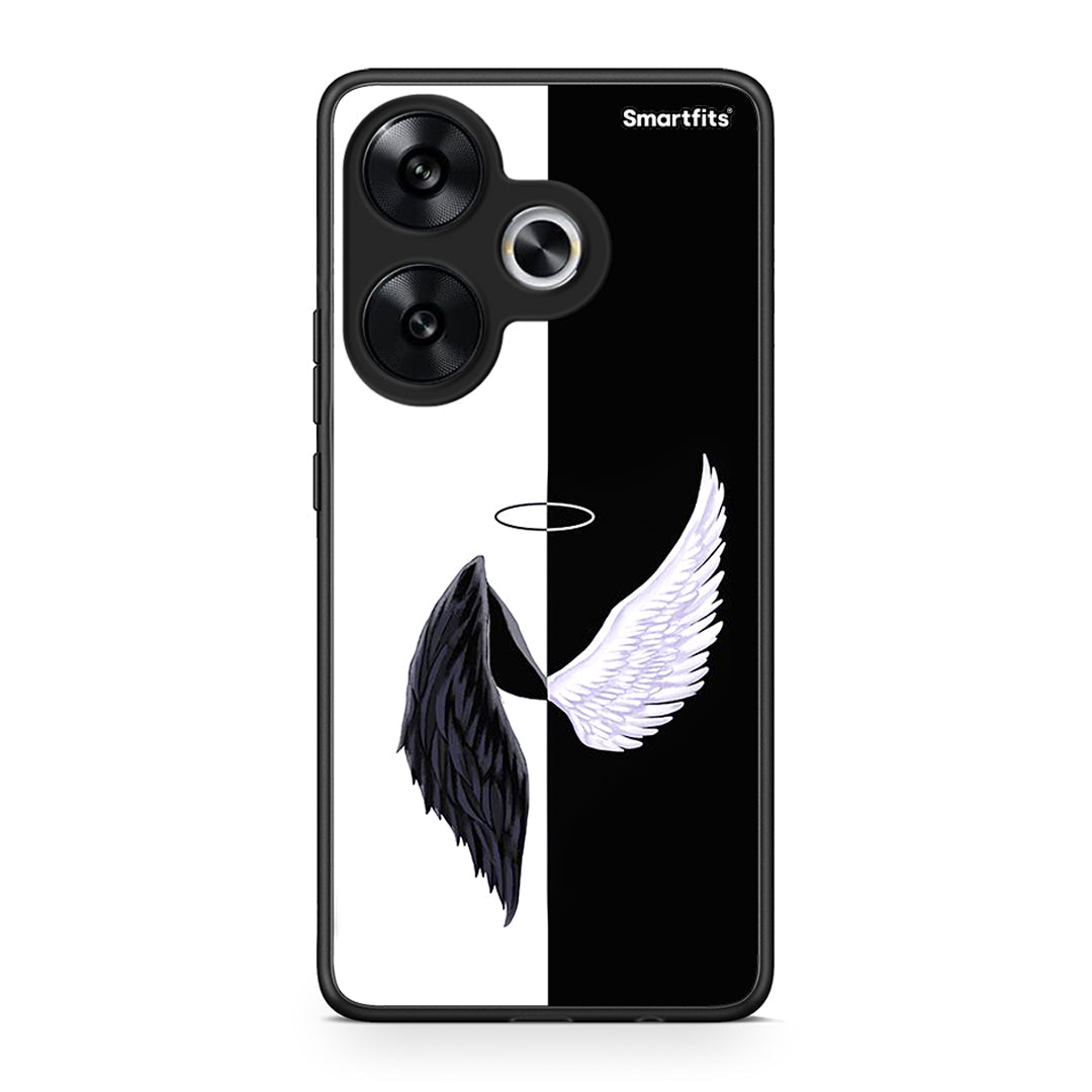 Xiaomi Poco F6 Angels Demons θήκη από τη Smartfits με σχέδιο στο πίσω μέρος και μαύρο περίβλημα | Smartphone case with colorful back and black bezels by Smartfits