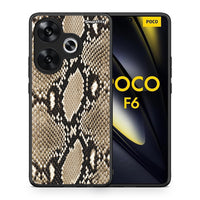 Thumbnail for Θήκη Xiaomi Poco F6 Fashion Snake Animal από τη Smartfits με σχέδιο στο πίσω μέρος και μαύρο περίβλημα | Xiaomi Poco F6 Fashion Snake Animal case with colorful back and black bezels