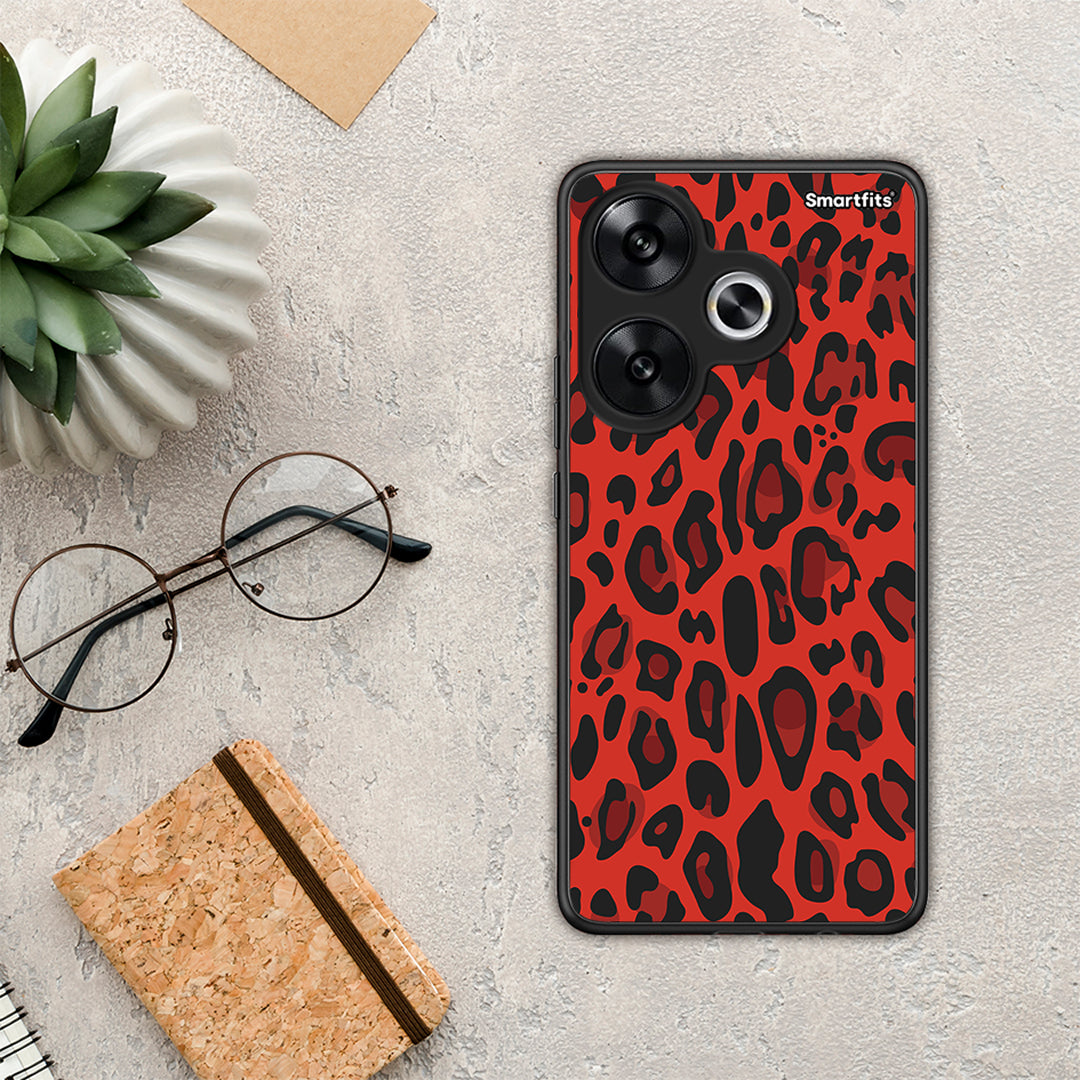 Animal Red Leopard - Xiaomi Poco F6 θήκη