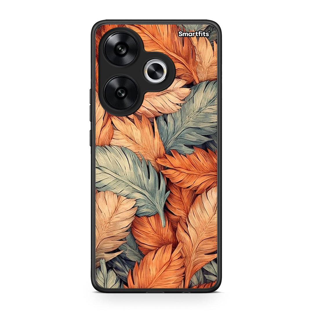 Xiaomi Poco F6 Autumn Leaves Θήκη από τη Smartfits με σχέδιο στο πίσω μέρος και μαύρο περίβλημα | Smartphone case with colorful back and black bezels by Smartfits