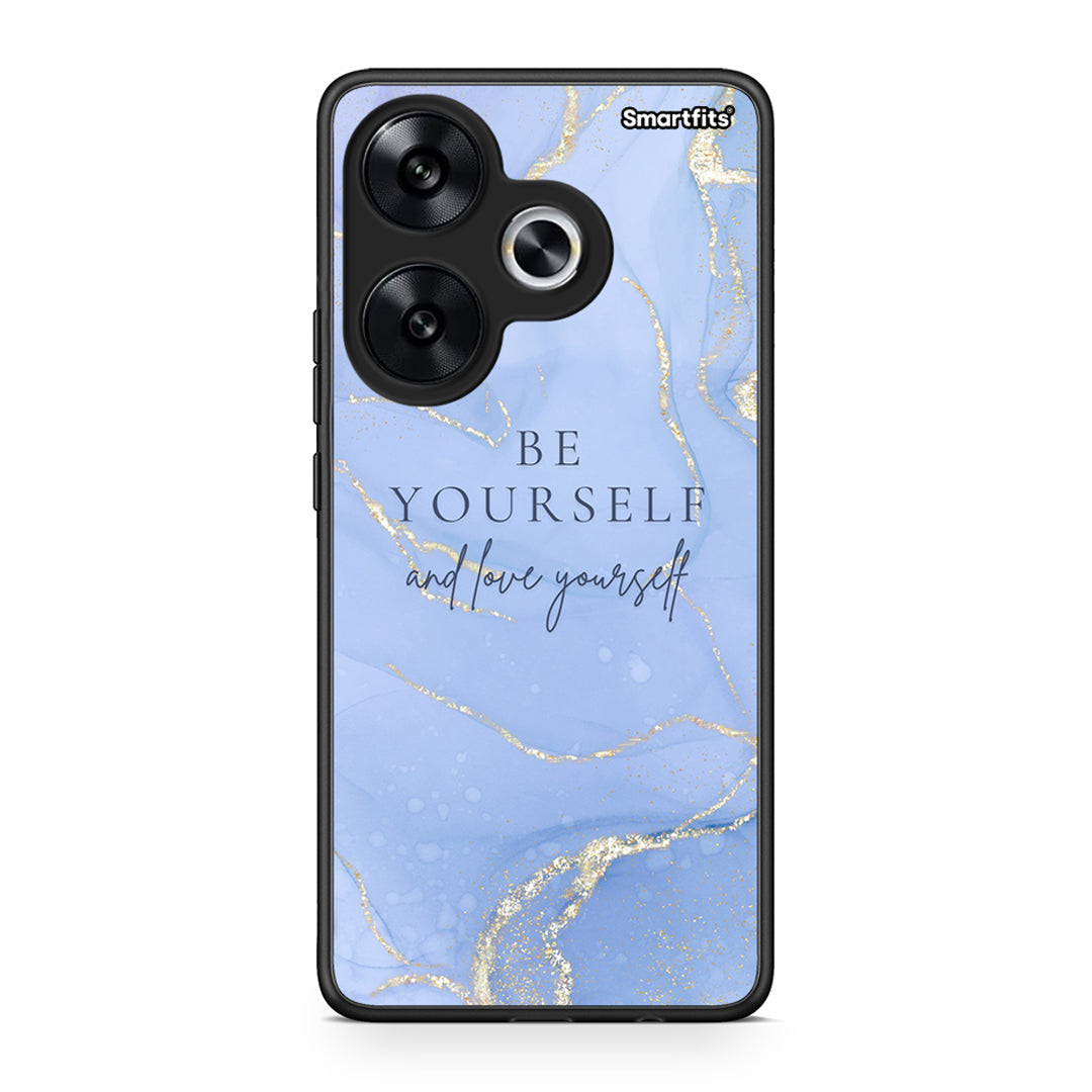 Xiaomi Poco F6 Be Yourself θήκη από τη Smartfits με σχέδιο στο πίσω μέρος και μαύρο περίβλημα | Smartphone case with colorful back and black bezels by Smartfits