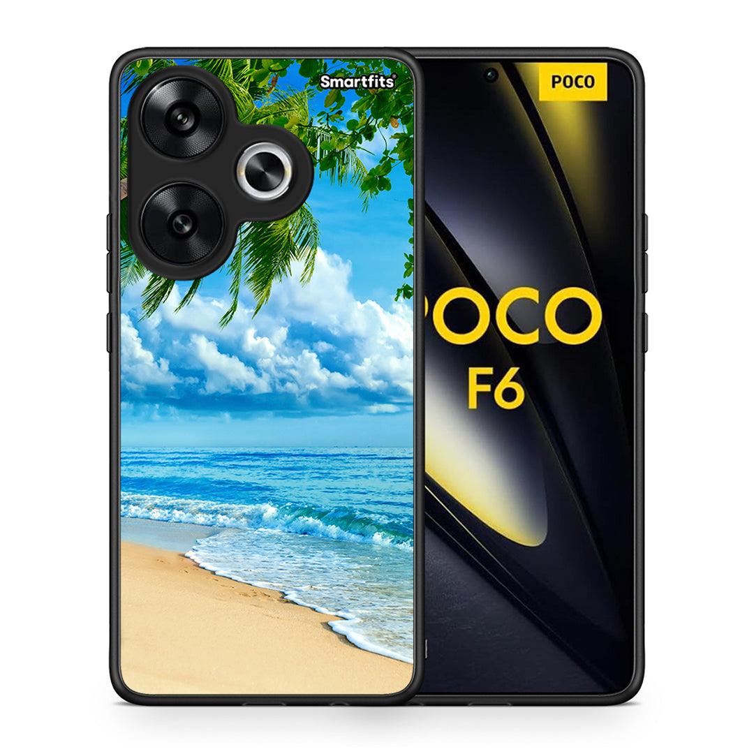 Θήκη Xiaomi Poco F6 Beautiful Beach από τη Smartfits με σχέδιο στο πίσω μέρος και μαύρο περίβλημα | Xiaomi Poco F6 Beautiful Beach case with colorful back and black bezels