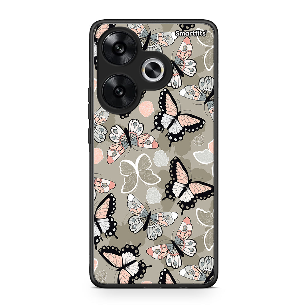 135 - Xiaomi Poco F6 Butterflies Boho case, cover, bumper