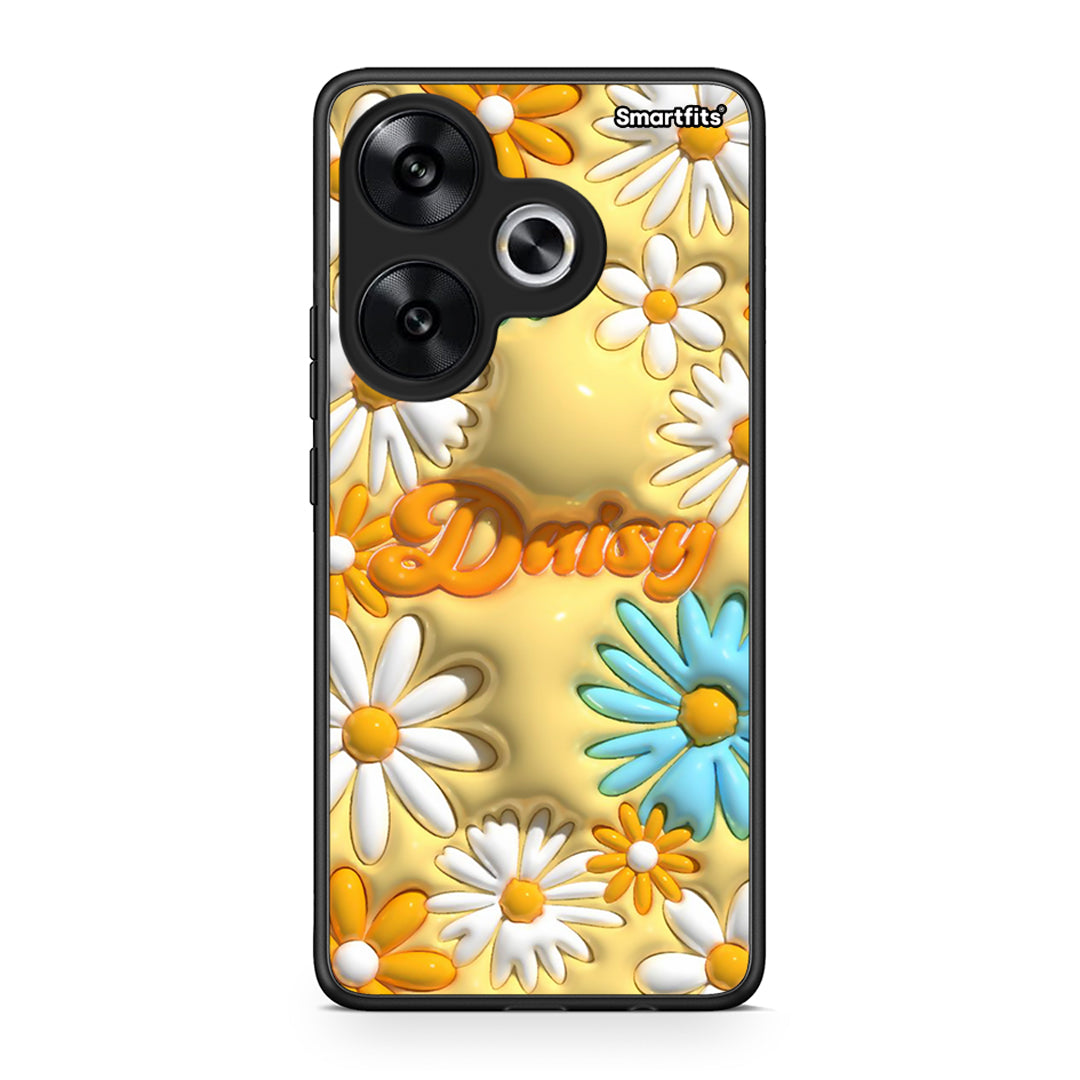 Xiaomi Poco F6 Bubble Daisies θήκη από τη Smartfits με σχέδιο στο πίσω μέρος και μαύρο περίβλημα | Smartphone case with colorful back and black bezels by Smartfits