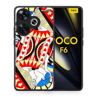 Thumbnail for Θήκη Xiaomi Poco F6 Card Love από τη Smartfits με σχέδιο στο πίσω μέρος και μαύρο περίβλημα | Xiaomi Poco F6 Card Love case with colorful back and black bezels