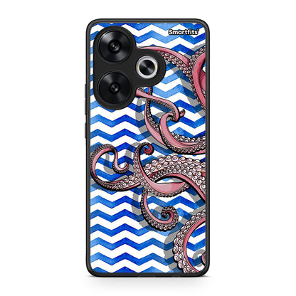 Xiaomi Poco F6 Chevron Devilfish θήκη από τη Smartfits με σχέδιο στο πίσω μέρος και μαύρο περίβλημα | Smartphone case with colorful back and black bezels by Smartfits