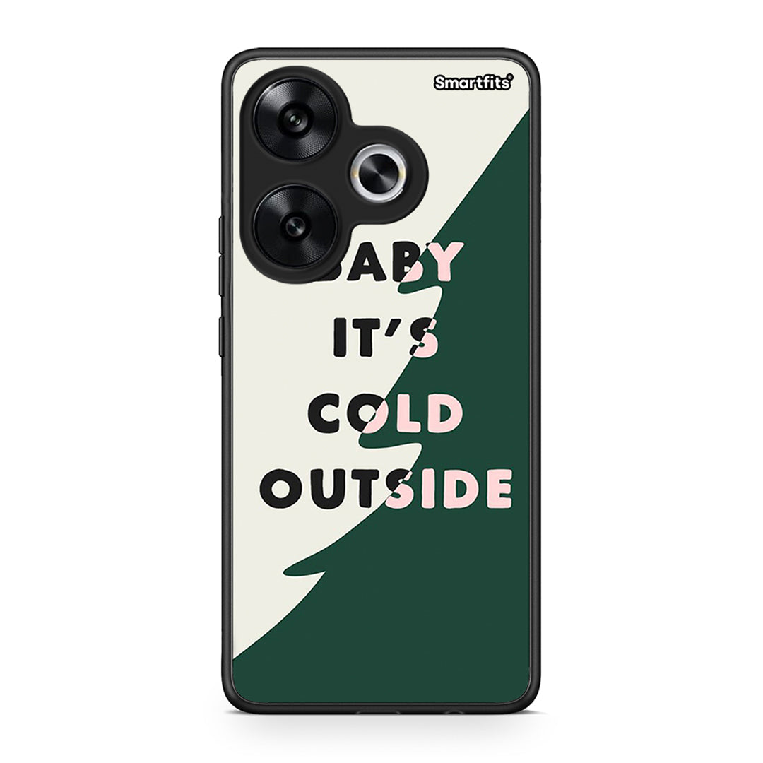 Xiaomi Poco F6 Cold Outside θήκη από τη Smartfits με σχέδιο στο πίσω μέρος και μαύρο περίβλημα | Smartphone case with colorful back and black bezels by Smartfits