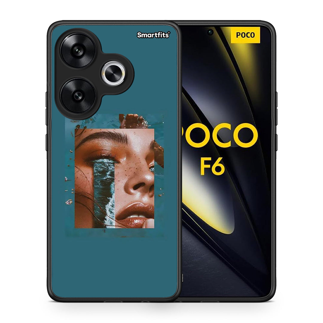 Θήκη Xiaomi Poco F6 Cry An Ocean από τη Smartfits με σχέδιο στο πίσω μέρος και μαύρο περίβλημα | Xiaomi Poco F6 Cry An Ocean case with colorful back and black bezels