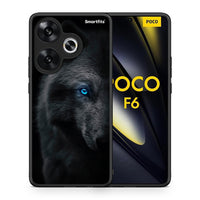 Thumbnail for Θήκη Xiaomi Poco F6 Dark Wolf από τη Smartfits με σχέδιο στο πίσω μέρος και μαύρο περίβλημα | Xiaomi Poco F6 Dark Wolf case with colorful back and black bezels