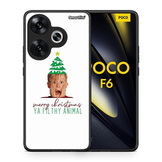 Θήκη Xiaomi Poco F6 Filthy Animal από τη Smartfits με σχέδιο στο πίσω μέρος και μαύρο περίβλημα | Xiaomi Poco F6 Filthy Animal case with colorful back and black bezels