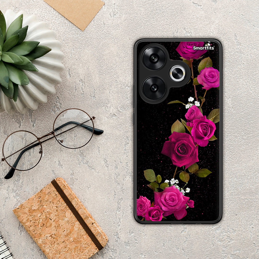 Flower Red Roses - Xiaomi Poco F6 θήκη