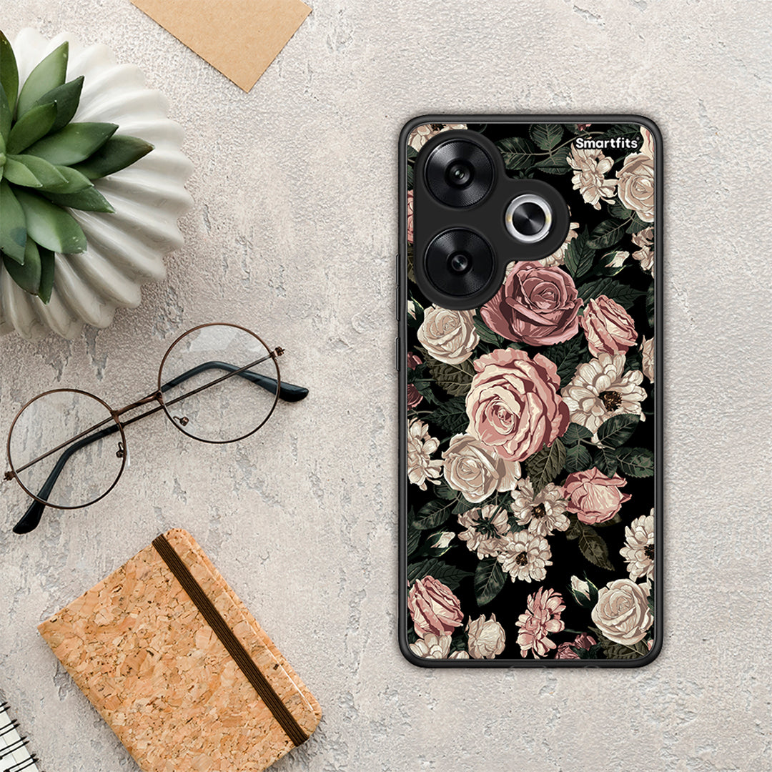 Flower Wild Roses - Xiaomi Poco F6 θήκη