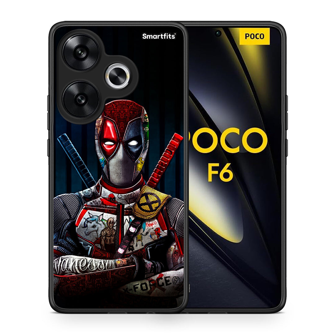 Θήκη Xiaomi Poco F6 Funny Guy από τη Smartfits με σχέδιο στο πίσω μέρος και μαύρο περίβλημα | Xiaomi Poco F6 Funny Guy case with colorful back and black bezels