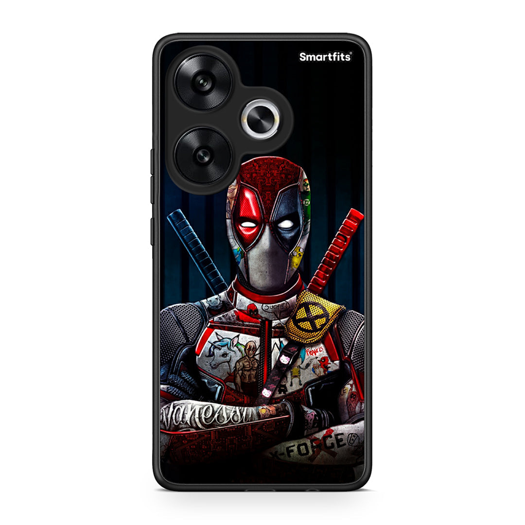 Xiaomi Poco F6 Funny Guy θήκη από τη Smartfits με σχέδιο στο πίσω μέρος και μαύρο περίβλημα | Smartphone case with colorful back and black bezels by Smartfits